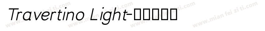 Travertino Light字体转换